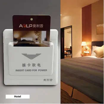 호텔 에너지 스위치 지원 임의로 카드 삽입, 시간 지연 없음, 220V 4400W 20A, 2 줄 전원 소켓, 10 개