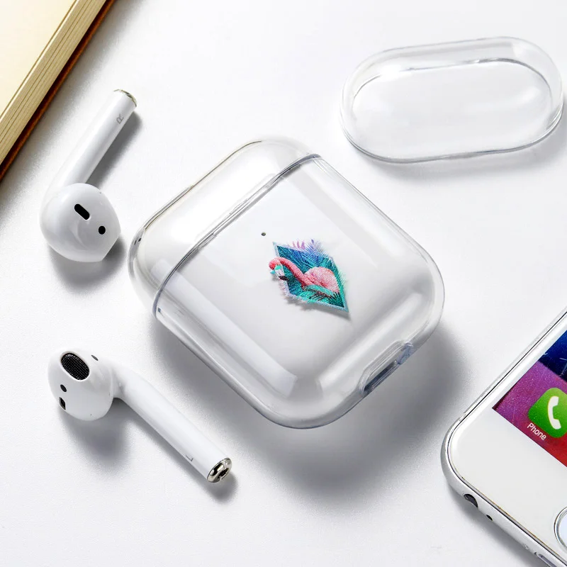 Чехол для наушников для Airpods, чехол, милый роскошный мультяшный Жесткий Чехол, Прозрачный чехол для AirPod 1 2, защитный чехол - Цвет: 085