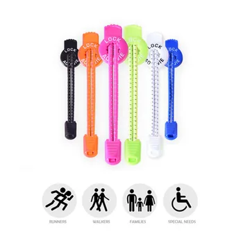 

Reflective Kids Adults One Pair Elastic No Tie Shoe Laces Lock Lace for Sneakers Boots Running Marathon Hiking