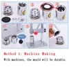 100Sets 20L-60L Iron back bottom PU Fabric Covered Buttons Scrapbooking Covered Round Combined  Buttons For DIY Sofa Accessories 4