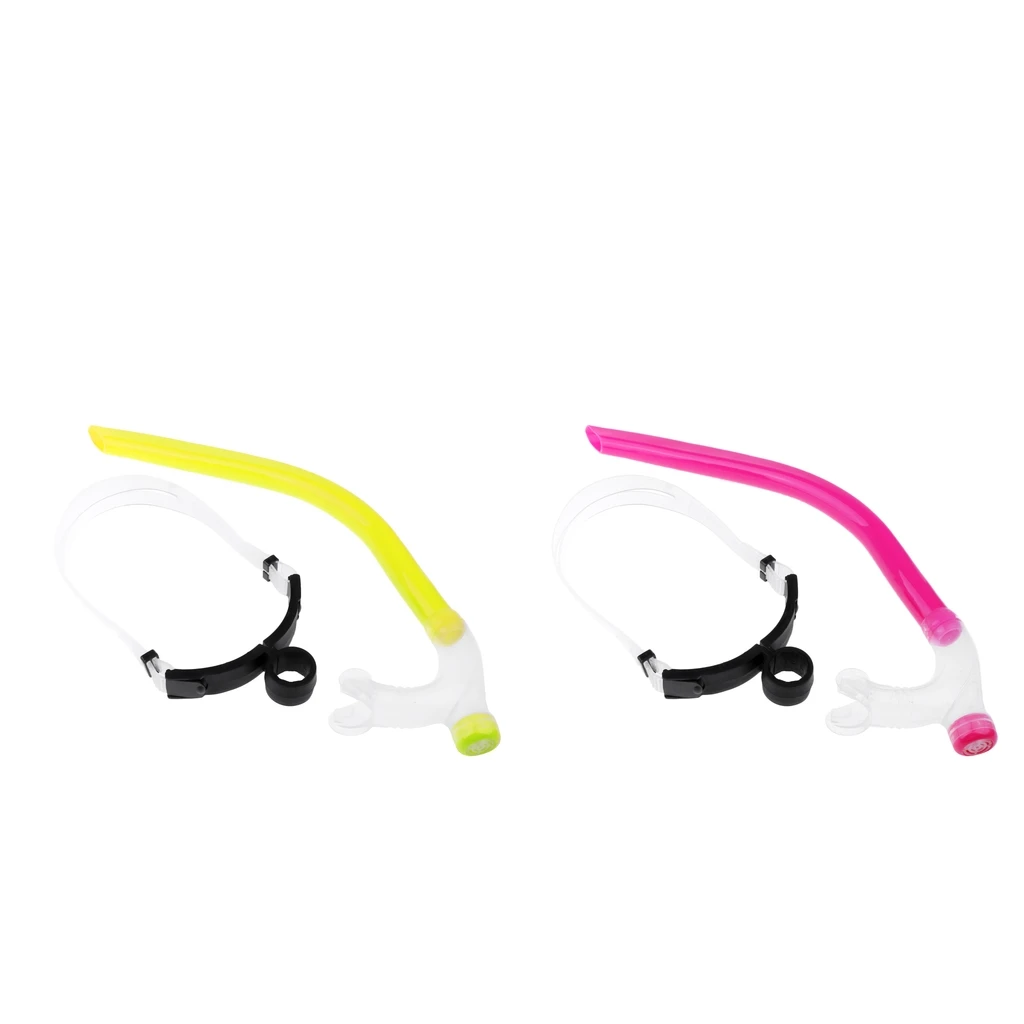 

Silicone Professional Swimming Snorkel Set Breathing Tube & Hair Band Buckle Diving Masks