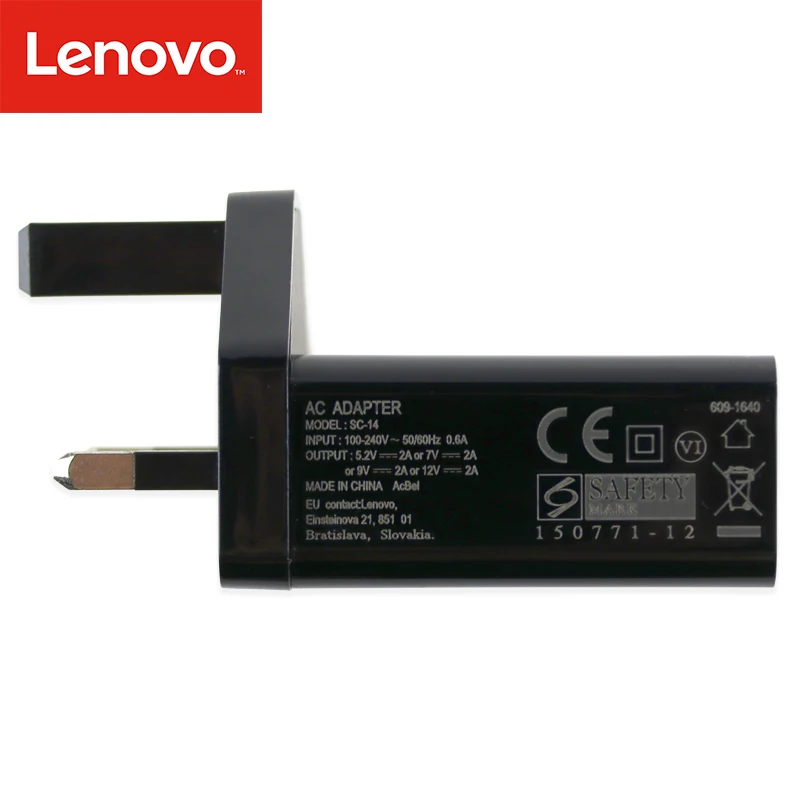 Lenovo SC-14 оригинальное зарядное устройство сетевой адаптер питания для ноутбука 5.2v2a 7v2a 12v2a 9v2a 24 Вт для lenovo Huawei samsung dell asus планшет