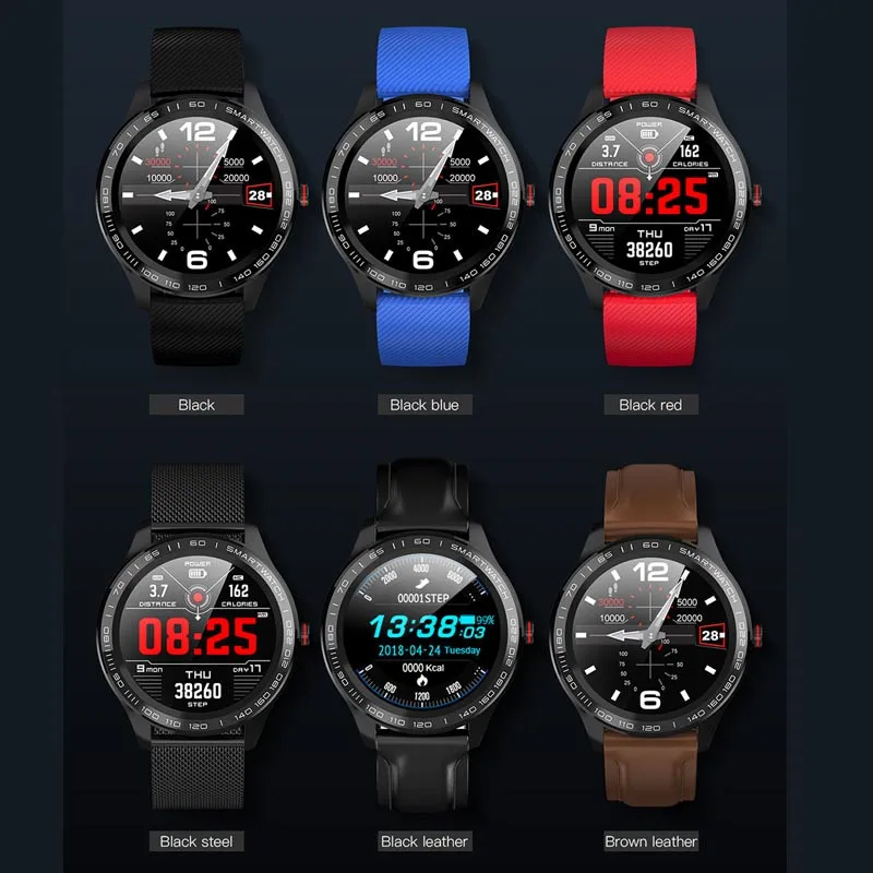 L9 Смарт-часы ЭКГ, измеритель пульса, артериального давления, водонепроницаемые, Ip68 часы для мужчин и женщин, для Android IOS