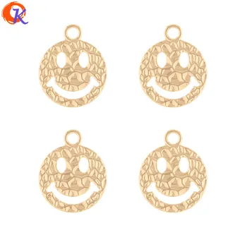 

Cordial Design 100Pcs 14*17MM Jewelry Accessories/Charms/Earrings Connectors/Face Shape/Hand Made/Earring Findings/DIY Making