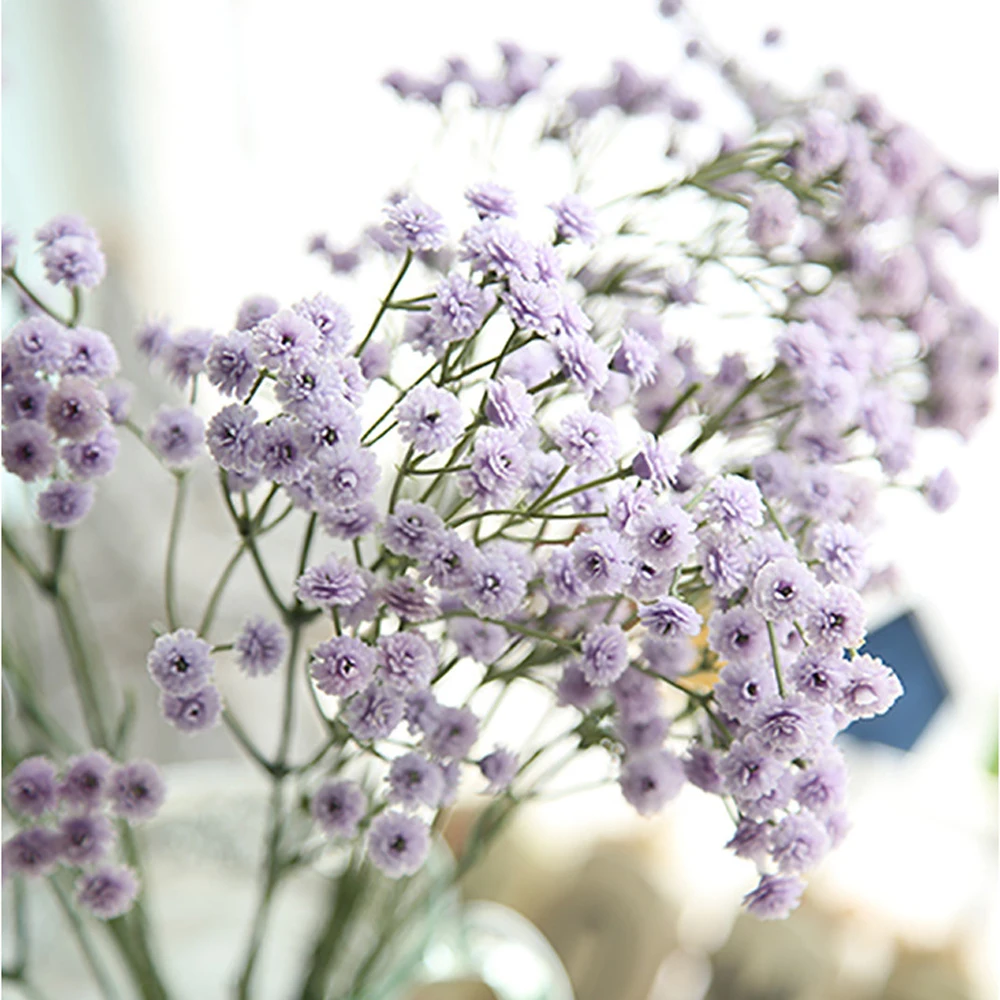 90 головок/набор Gypsophila цветы поддельные цветы Ложные Gypsophila для домашнего свадебного декора Подарочная коробка с переключателями цветок искусственные цветы