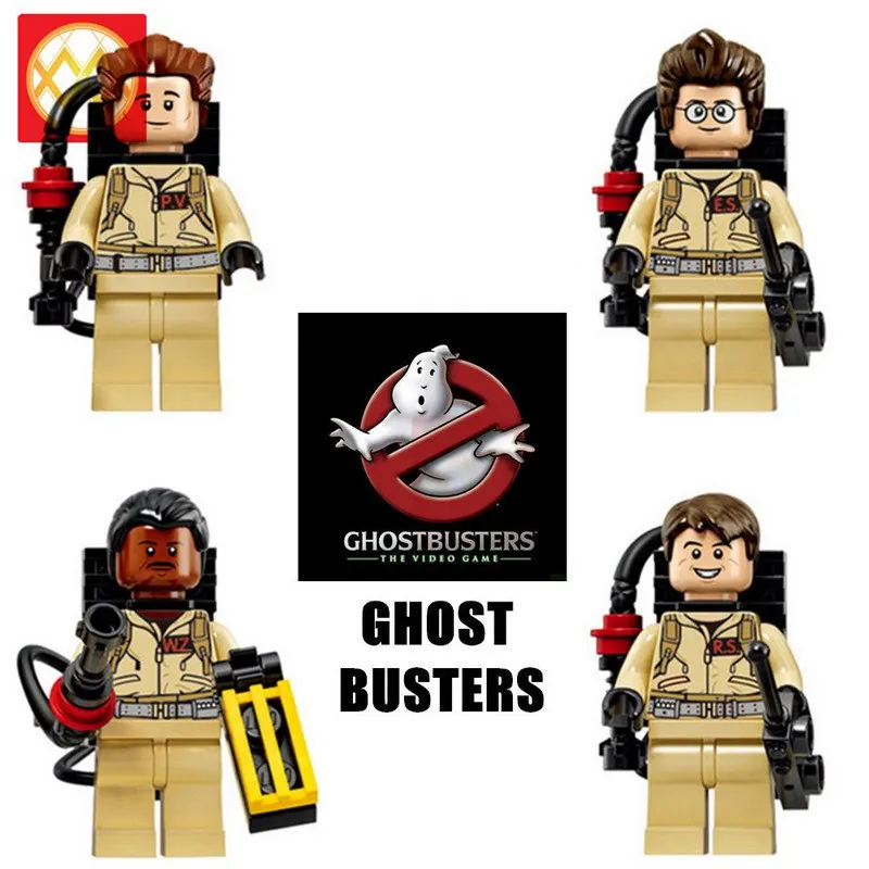 4 шт./партия, блоки для Ghostbusters Daimos Voltes kiss band, DJ Buttercup horror, аниме, подарок, модель для строительства, кирпичи, детские игрушки для детей