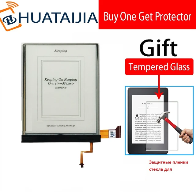 ED060XCD 6.0 นิ้ว E-Ink จอแสดงผล LCD Backlight ไม่มี TOUCH สำหรับ Glass Reader EBook eReader จอแสดงผล LCD ED060XCD u1-55 หน้าจอ