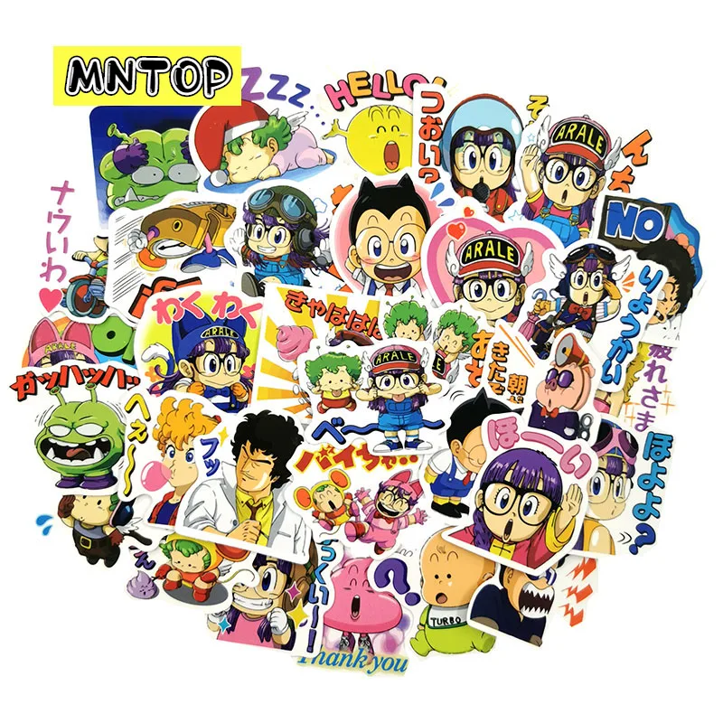 10/40pcs/lot Cartoon Cute Little Girl Alale Graffiti Dr. Slump Stickers For Tablet Laptop Phone Refrigerator Motorcycle Suitcase
