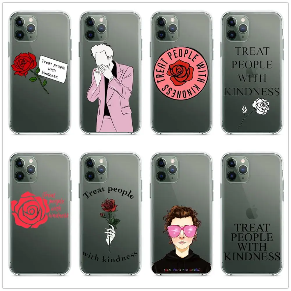 

Harry Styles Treat People With Kindness Soft silicone TPU Phone Case Cover For iPhone X 5S SE 6 6S 7 8 Plus XR XS Max 11 Pro Max