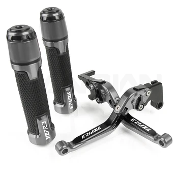 

Motorcycle CNC Brake Clutch Lever & 7/8 22MM Handlebar Grips For Yamaha YZFR3 2015 2016 2017 2018 2019 YZF R3 YZF-R3 Accessories