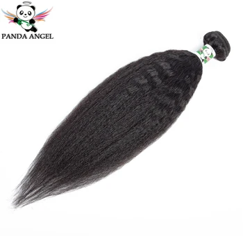 

Brazilian Hair Weave Bundles Yaki Straight 100% Human Hair Weave Bundles Human Hair Hair Bundle Extensions For Black Women Panda