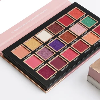 

18-color Romantic Coast Matte Eyeshadow Palette Lasting Waterproof Luminous Glitter Eye Shadow Powder