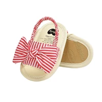 Newborn Baby Girls Princess Bow Shoes Toddler Summer Sandals Cotton Non-slip Shoes 0-18M 5