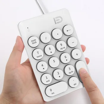 

Hot Portable Mini Numeric Keypad 18 Keys USB Wired Number Keyboard Pad For Laptop PC Deaktop