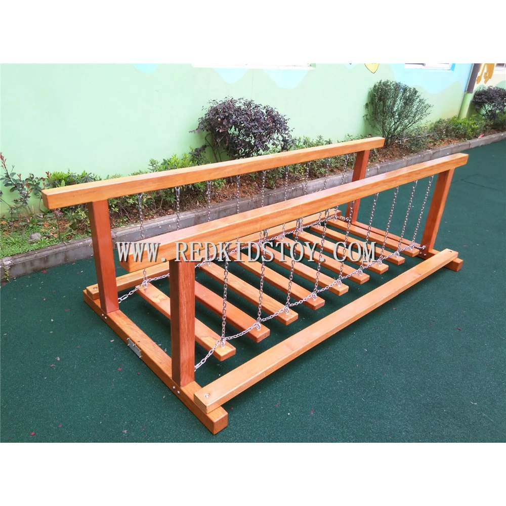 Exported to Panama Antirot Outdoor Wooden Playground Stainless Steel Chain HZ-4505 10 Years' Exporting Experience | Спорт и