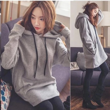 

Fashion Casual Hoodies Pregnant Women Jacket Long Sleeve Women's Hoodies Sweatshirts Pregnant Woman Outerwear Coats With Pocket