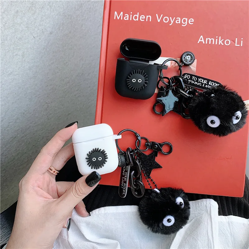 Bluetooth Wireless Earphone Case for AirPods for Air Pods Charging Box Keychain