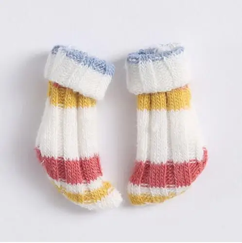 stripe1 1 пара 1/6 носков для кукол ob11, короткие носки для куклы blyth, аксессуары для обуви(fit ob11, obitsu 11, holala, 1/12 bjd, blyth, dolls - Цвет: stripe1