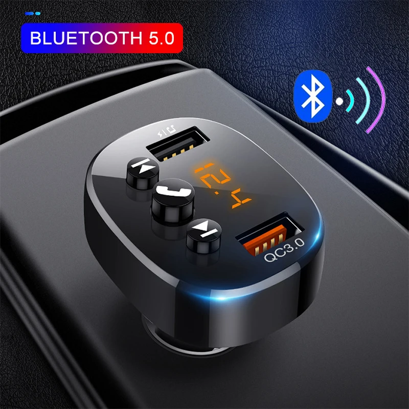 Автомобильный MP3-плеер JINSERTA FM-передатчик Bluetooth 5 0 поддержка U-диска быстрая