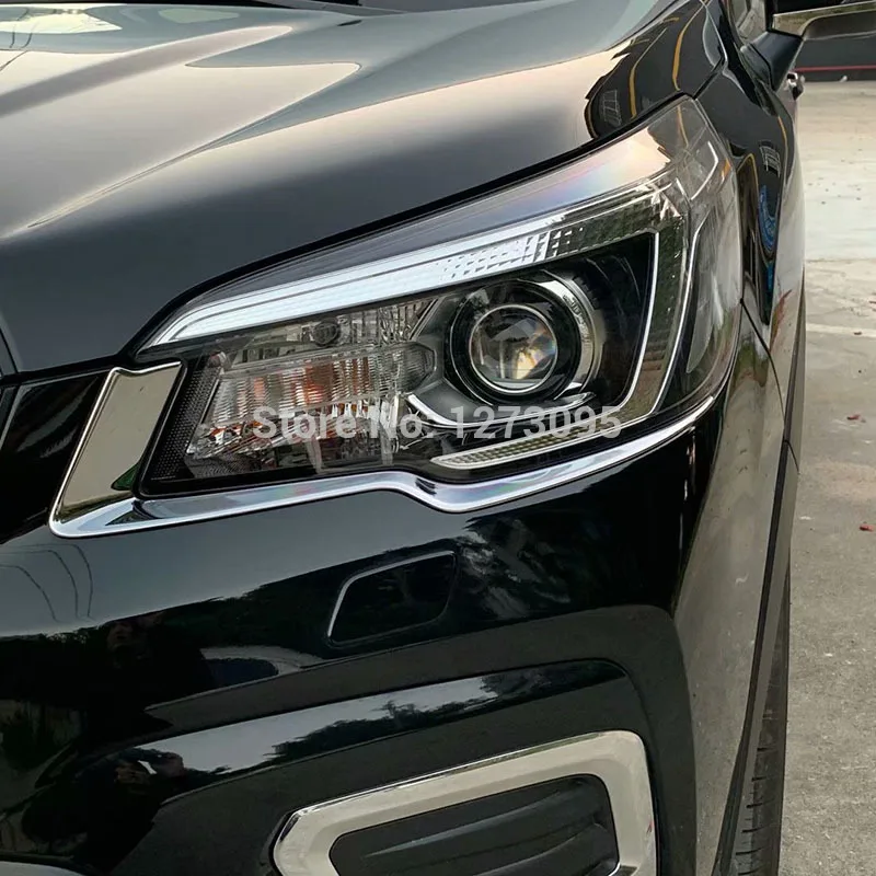Для Subaru Forester ABS хромированный передний головной светильник, крышка лампы, головной светильник, рамка для отделки, защита для экстерьера, аксессуары для стайлинга автомобилей