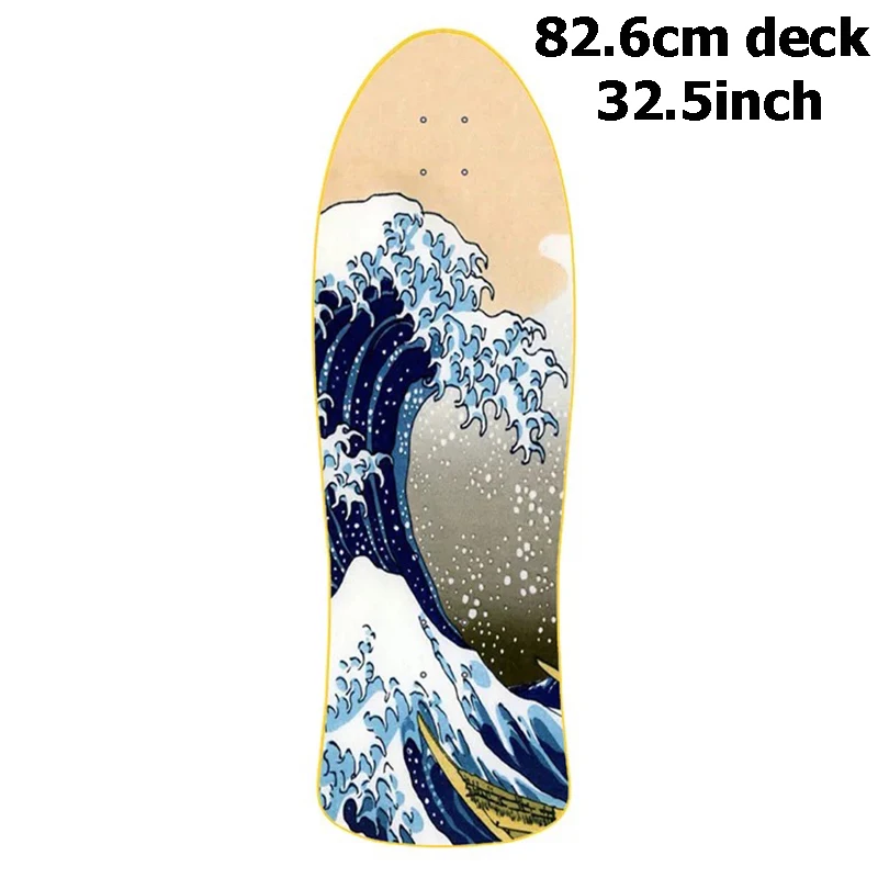 US $54.91 325inch Surf Skate Deck 8Tier Canadian Maple Skateboard Board Quality Carving Cruiser Skate Board DIY Decks Parts Supply