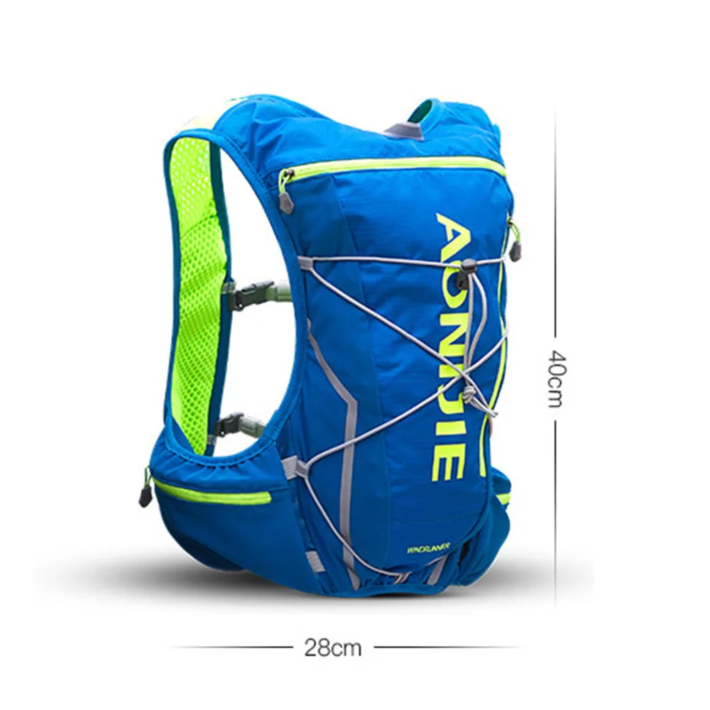 

AONIJIE Mannen Vrouwen Nylon 10L Outdoor Tassen Wandelen Rugzak Vest Professionele Marathon Running Fietsen Rugzak