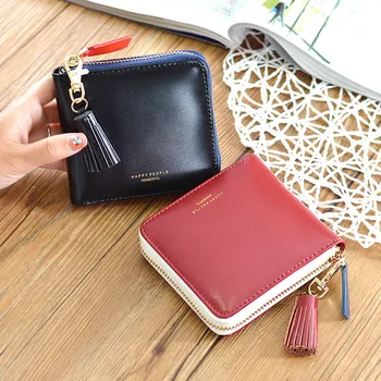 

Hot New Korean Version of the Ladies Short Wallet Students Cute Purse Purse