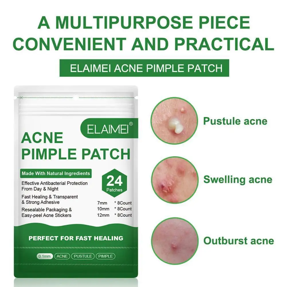 24Pcs Invisible Acne Removal Pimple Patch can absorb Secretions Healing
