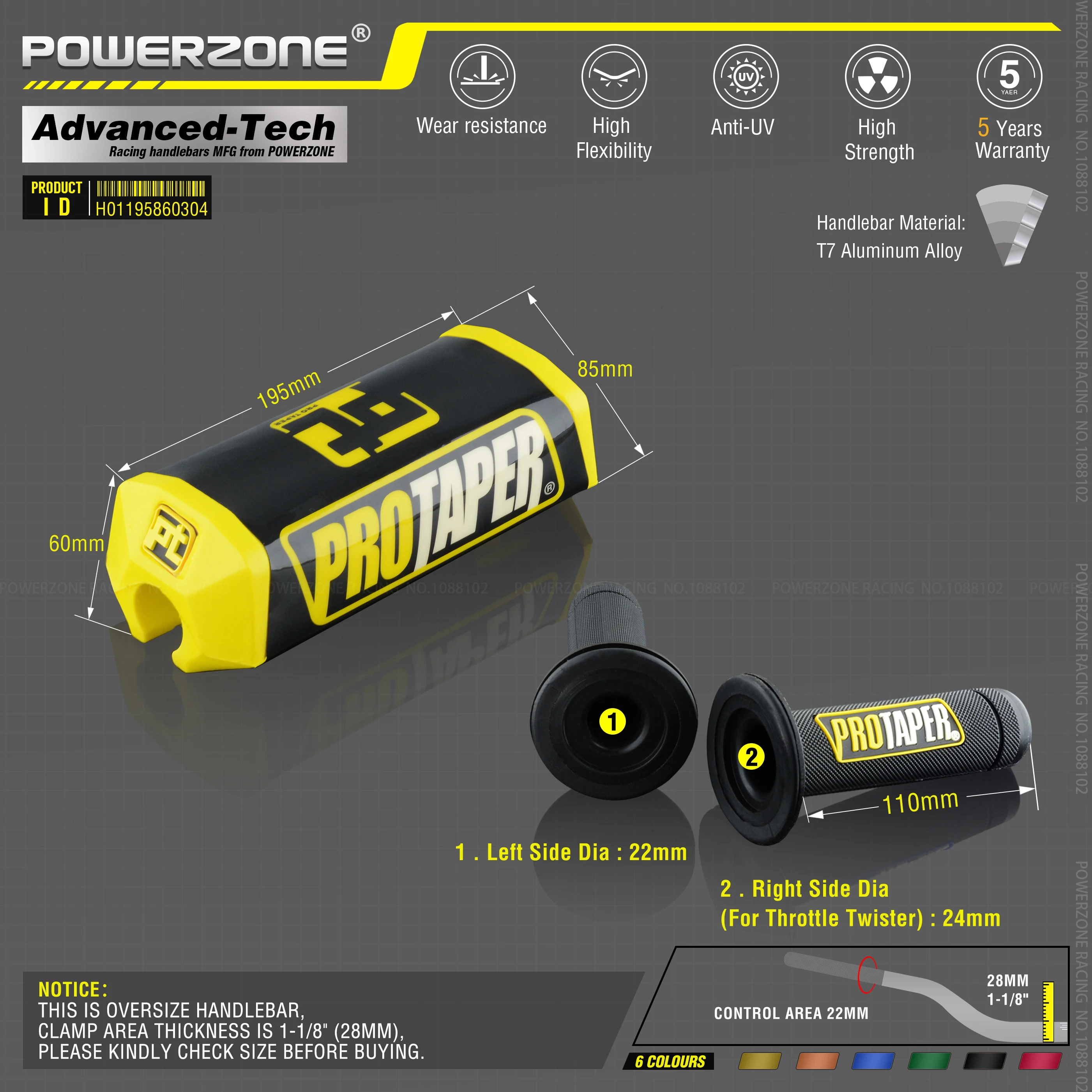 Руль для Pro Taper Pack Bar 1 1/8 &quot классическая дверная ручка ручки Pit Racing Dirt Bike Motorcycle