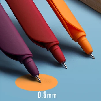 

5pcs/set 3 In 1 Multifunction Pen Color Retro Gel Pen Ruler Bookmark for Student Scrapbook Taking Note Art Writing @M23