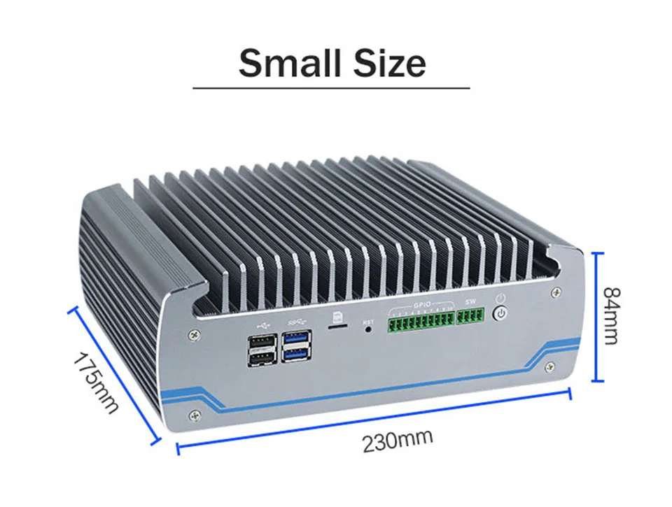 Minisys Встраеваемый промышленный ПК Intel Core i5-6200U 2 Nic безвентиляторный блок мини ПК внешний слот для sim-карты Поддержка Dual 4G LTE