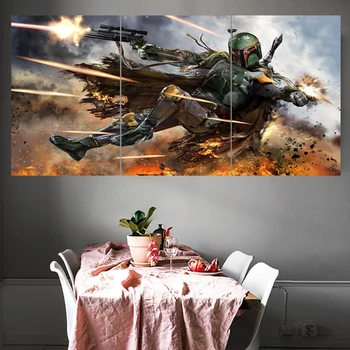 

Fighting Warrior For Star Wars Paintings Wall Home Decor Portrait Picture Canvas Painting Calligraphy For Living Room Bedroom