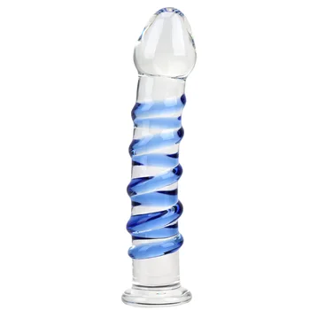 Large Penis Realistic Dildo Adult Products G-spot Crystal Glass Dildos Sex toys for Woman Anal Butt Plug Female Masturbator 2