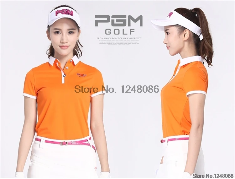 Женская тренировочная футболка для гольфа, женские топы с коротким рукавом, спортивная летняя дышащая рубашка поло, футболки для гольфа, одежда AA60449