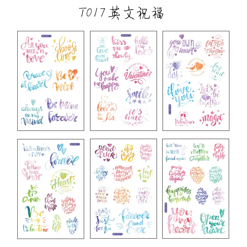 YingWenZhufu 20 компл./лот милые канцелярские принадлежности Стикеры s Творческий девушка декоративные мобильный Стикеры s Скрапбукинг DIY стикер для рукоделия - Color: YingWenZhufu