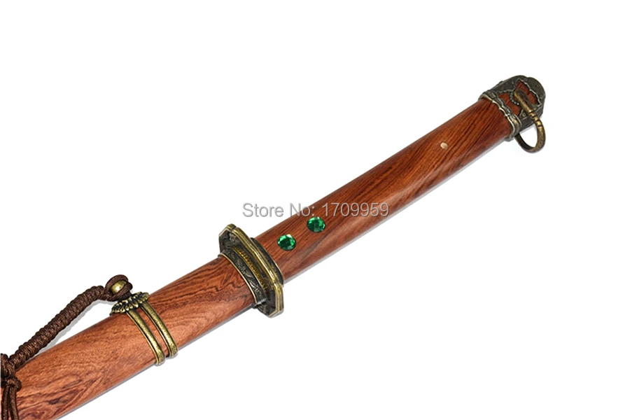 Full Tang High Carbon Steel Sharp Japanese Saber Sword Samurai Katana RoseWood Saya Home Decoration Collection Real Knife Swords