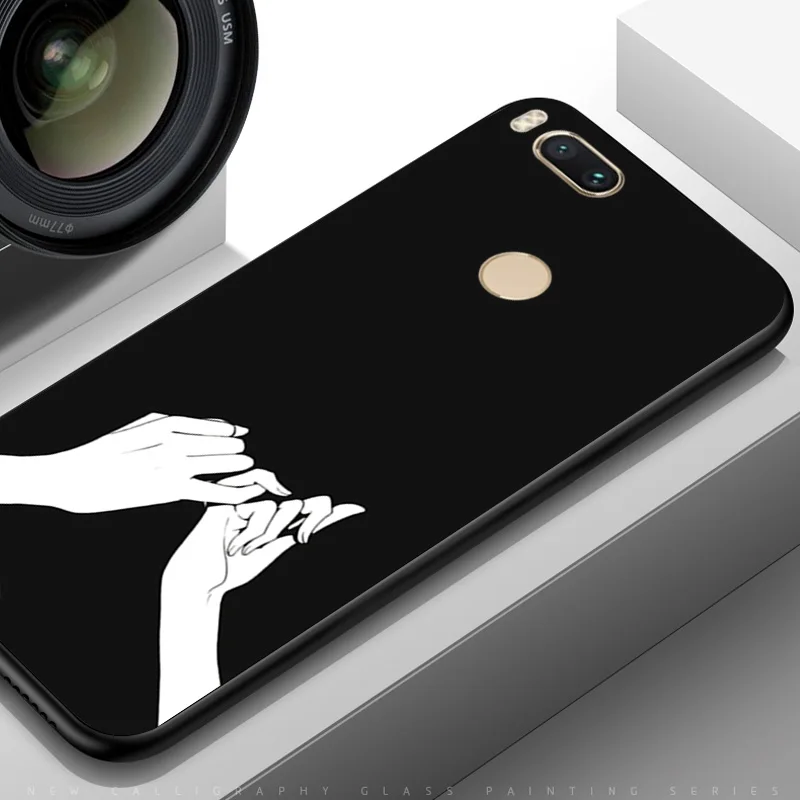Чехол для телефона YOUVEI Interstellar для Xiaomi mi A1 mi A2 mi A3 черный чехол из ТПУ mi A2 A3 Lite Moon Line Coque для mi 5X mi 6X - Цвет: TPUBLK510
