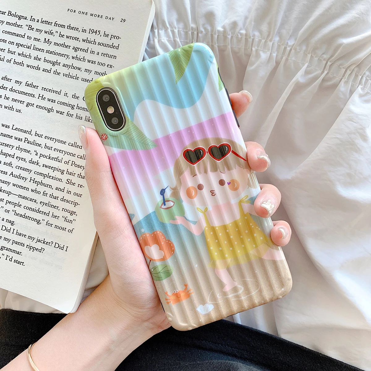 Girl holiday luggage case For iphone 7 8 Plus IX XR6.1XMAX6.5 Cover iphone xs case iphone 7 case phone case iphone x case