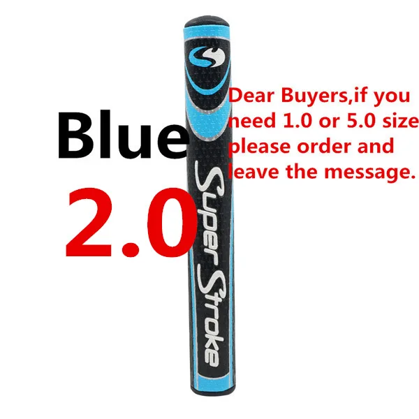 2.0 blue NEW IN нескользящей Гольф ручки супер реш* тонкий Fatso1.0/2,0/3,0/5,0 клюшки для гольфа Гольф С пистолетной рукояткой качество - Цвет: 2.0 blue