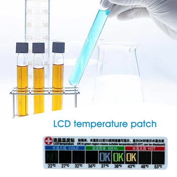 

5pcs LCD Temperature Paster With Manual Mild Water Lightweight Nose Washing Reusable Liquid Normal Saline Indoor Self Adhesive