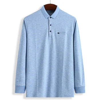 

Plus Fat plus Size Middle Age Men Autumn Long Sleeve T Shirt Extra Large Fat Man Loose Leisure Fat Top