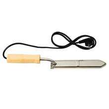 Электрический медовый нож скребок пчеловодство оборудование режущий нож нагревательная ручка деревянные инструменты скребок из нержавеющей стали