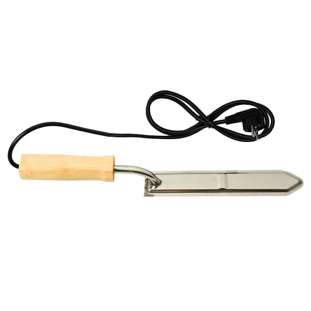 

Electric Honey Knife Scraper Bee Beekeeping Equipment Cutting Knife Heating Handle Wooden Tools Stainless Steel Scraper