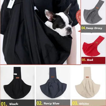 

Pet Carrier Hand Free Sling Adjustable Padded Strap Tote Bag Breathable Shoulder Bag Front Pocket Belt Carrying Small Dog Cat