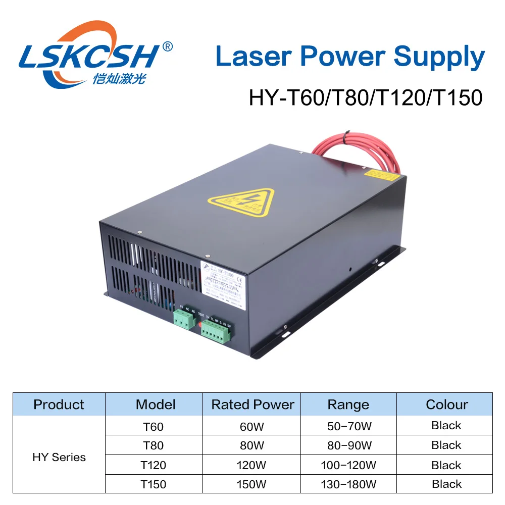 LSKCSH 220 В 60 Вт лазерного источника питания Co2 лазерного источника питания CO2 лазерной трубки 60 Вт 640 960 лазерная гравировка машины завода HY-T60