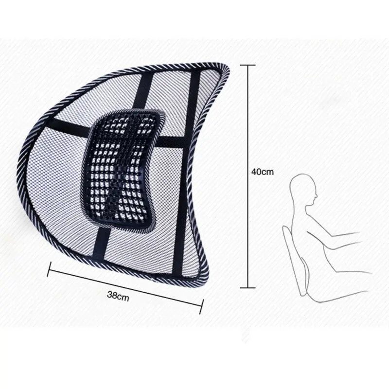 Поясничная Задняя поддержка осанки позвоночника корректирующая подушка для автомобильного кресла офисного стула C