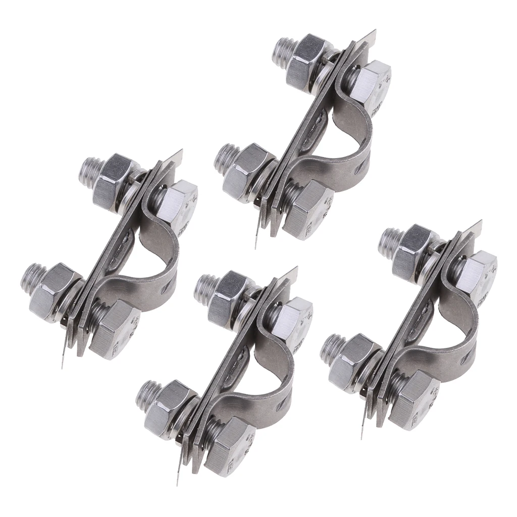 4 Pieces 304 Stainless Steel Control Throttle Cable Clamp Replacement Boat Marine Hardware outboard throttle cable