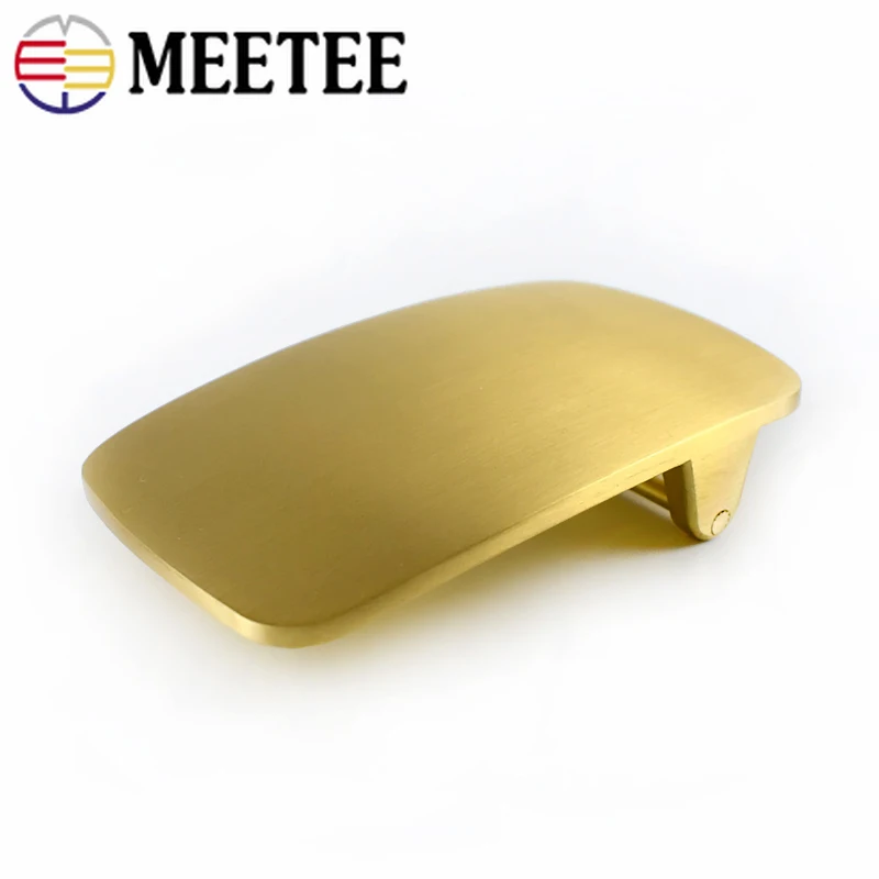 Meetee 40 мм широкие латунные пряжки для ремня Мужская поясная пряжка головы