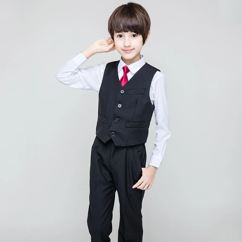 Traje de fiesta Formal para niños de 4, 8, 10, 12, 14, 16 y 17 años, ropa de Boutique para niños RKS194017|set de ropa| - AliExpress