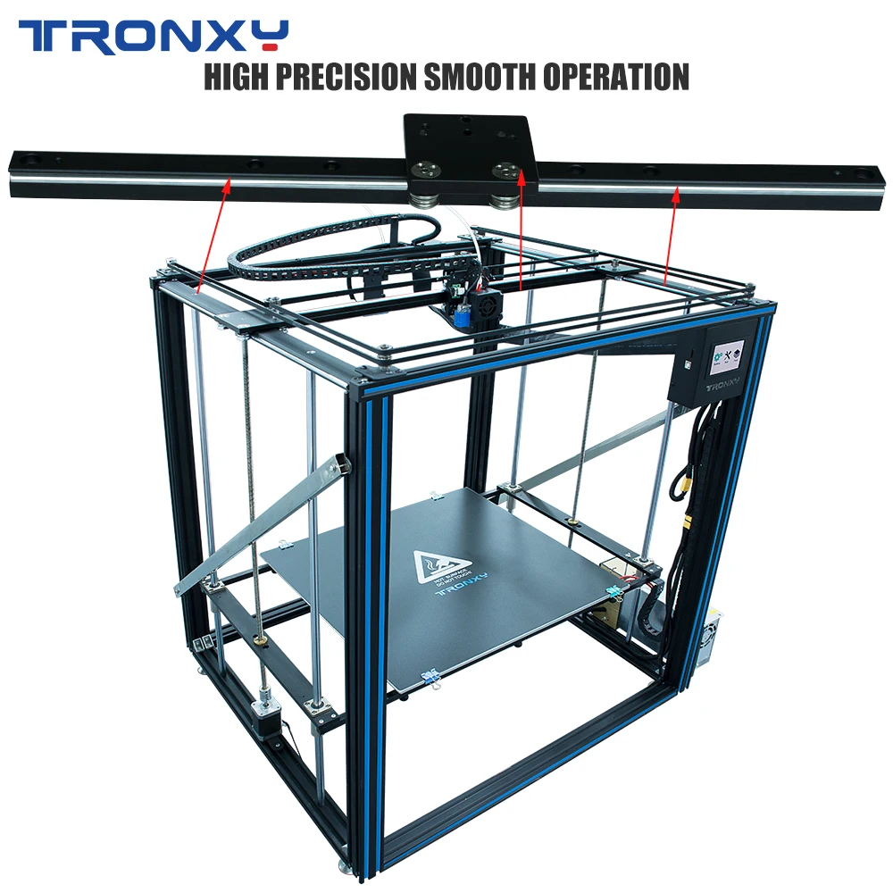 3D принтер Tronxy X5SA 500 PRO бесшумная материнская плата высокое качество с